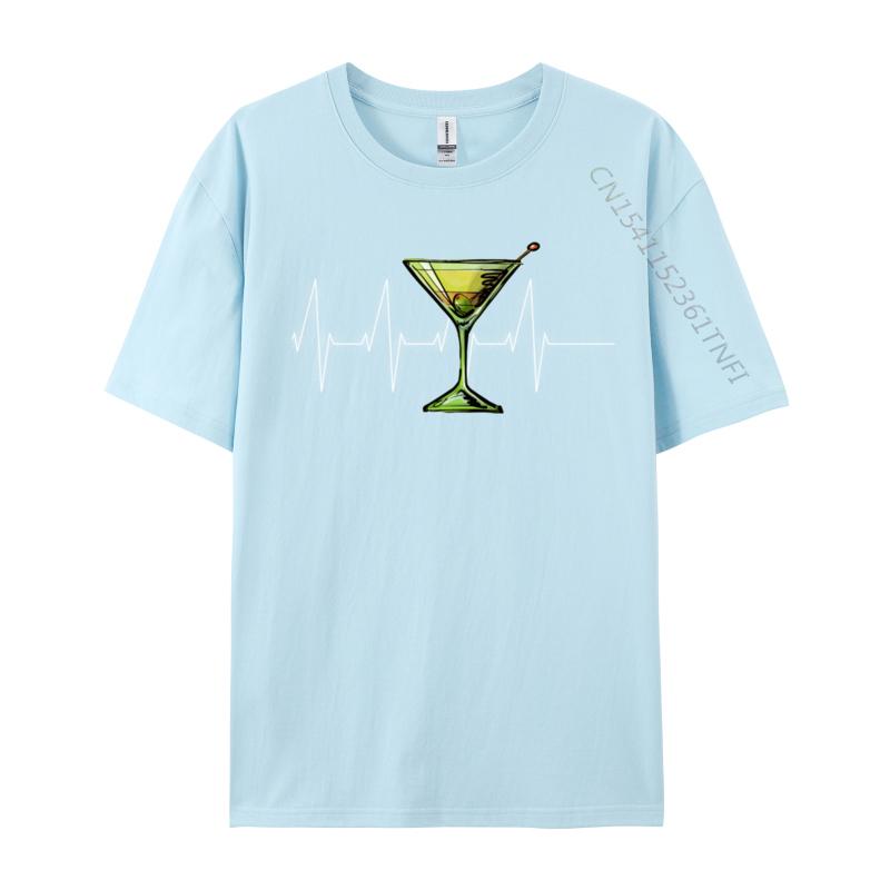 Dirty Martini Heartbeat Comics Family Top T-Shirts Summer Tops T Shirt For Men Graphic Pure Cotton Print T Shirts Drop Shipping