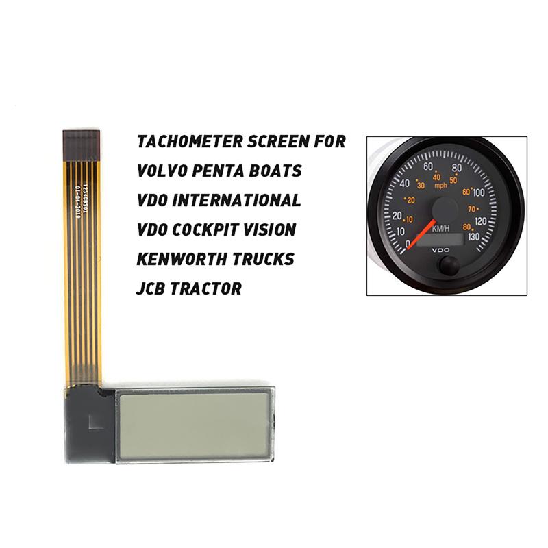 ЖК-экран тахометра VDO для грузовика Kenworth, экскаватора JCB, лодки Volvo Penta, судового двигателя Yanmar, счетчик моточасов, спидометр, датчик давления