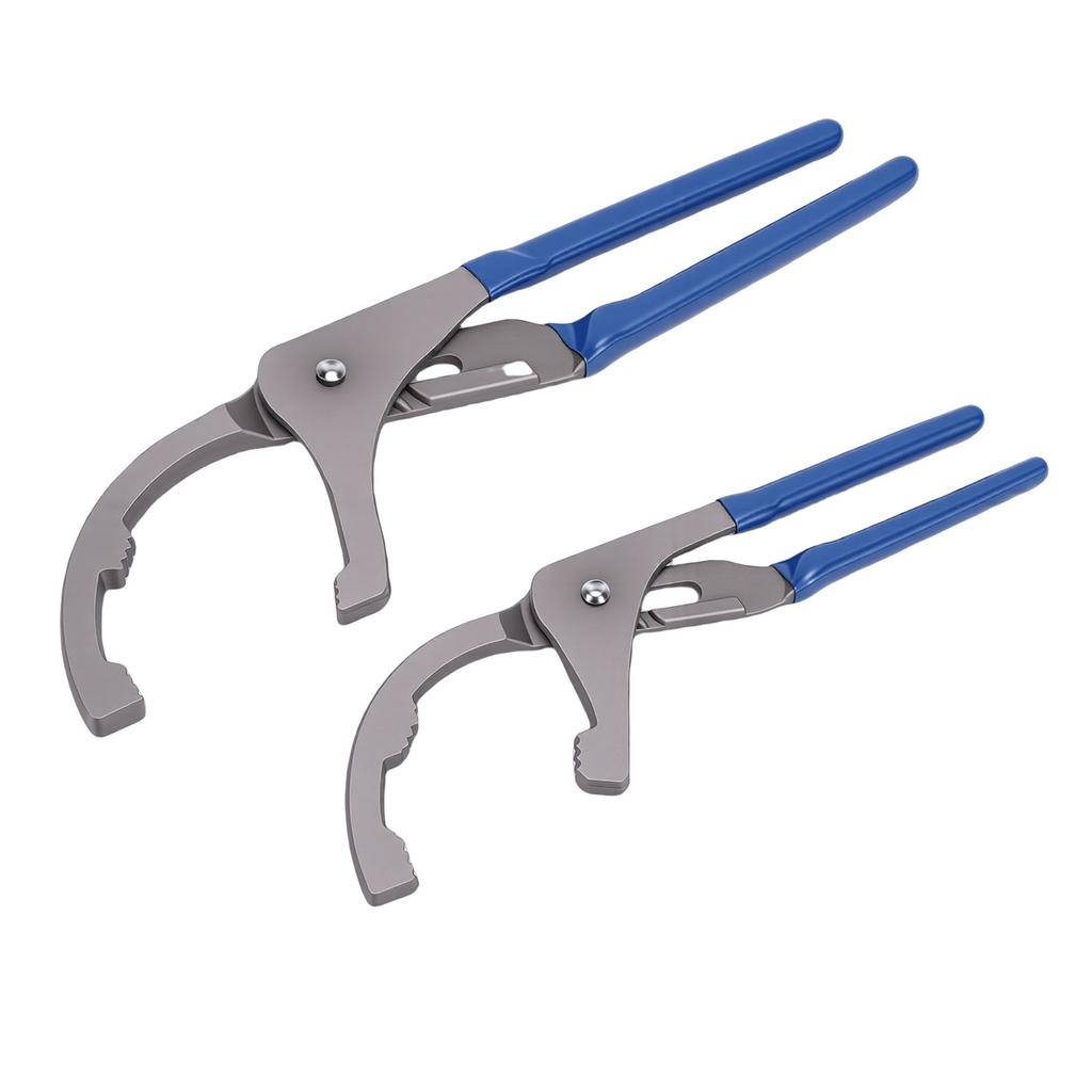 2PCS Oil Filter Wrench Set 9in 12in   Oil Filter Pliers Set for Cars Trucks Engine Filters