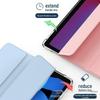 Защитный чехол для iPad 10.2/10.9/Air 4/Pro 11 с отделением для ручки, подушкой безопасности против падений и прозрачным дизайном.