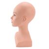Женская голова манекена лысая с плечом ПВХ Профессиональная косметология Голова куклы для макияжа лица для шляп Очков Парика