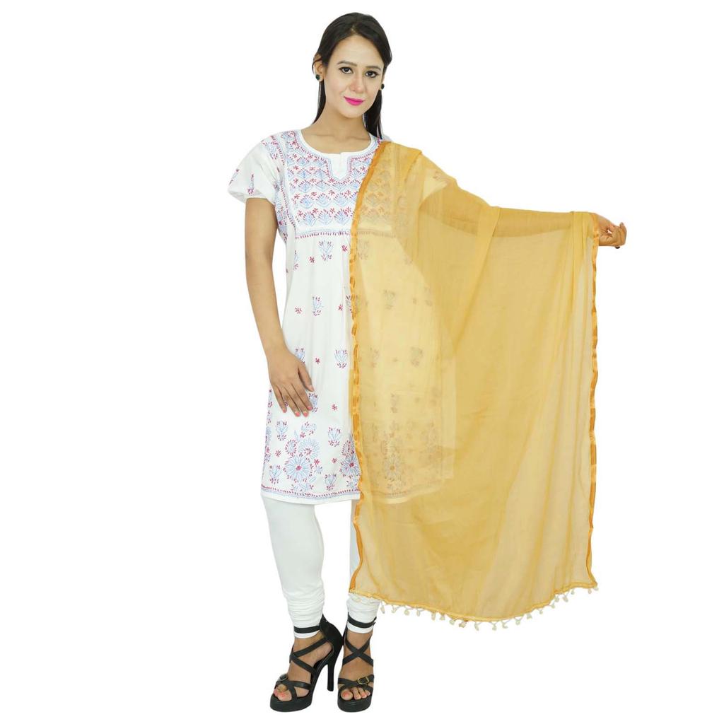 Шарфы из шифоновой смеси, женская одежда, палантин, накидка на шею, длинный подарок Dupatta для