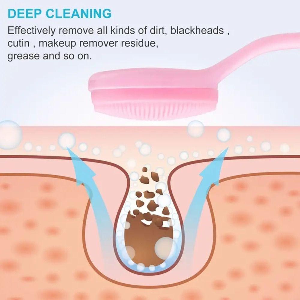 Силиконовый скраб для лица, ручная щетка для мытья лица, удаление черных точек и белых угрей