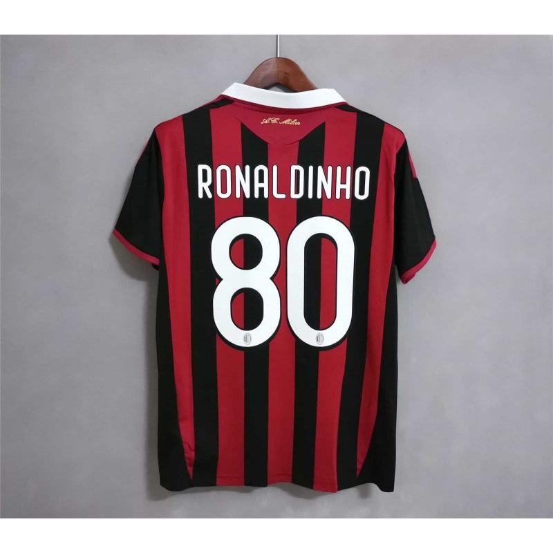 Vintage jersey 0607AC Milan No. 22 Kaka national team Brazil France Portugal short-sleeved home and away jersey