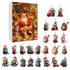 Christmas Countdown Calendar Featuring Adorable Cat Acrylic Decorations For Holiday Gift Giving