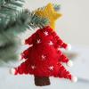 Шерстяной войлок Рождественская елка Леденец Звезда Носки Украшения Сделай сам Рождественская елка Подвесное украшение Ремесло Новогодняя вечеринка Рождественские подарки