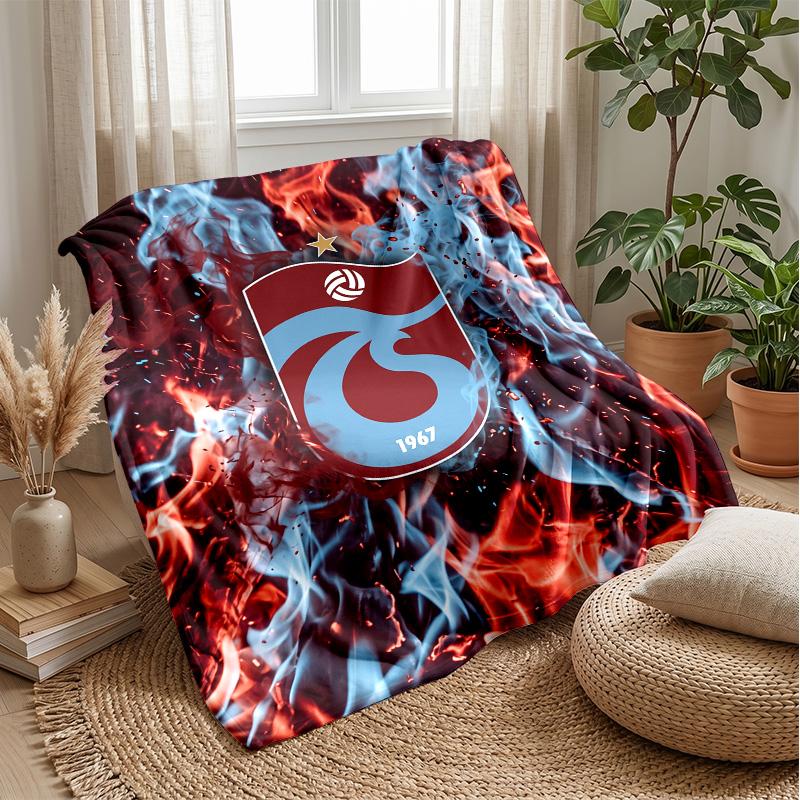 Trabzonspor FC Soft Flannel Fleece Blanket Lightweight Cozy Warm Throw Blanket For Sofa Bed Home Decor