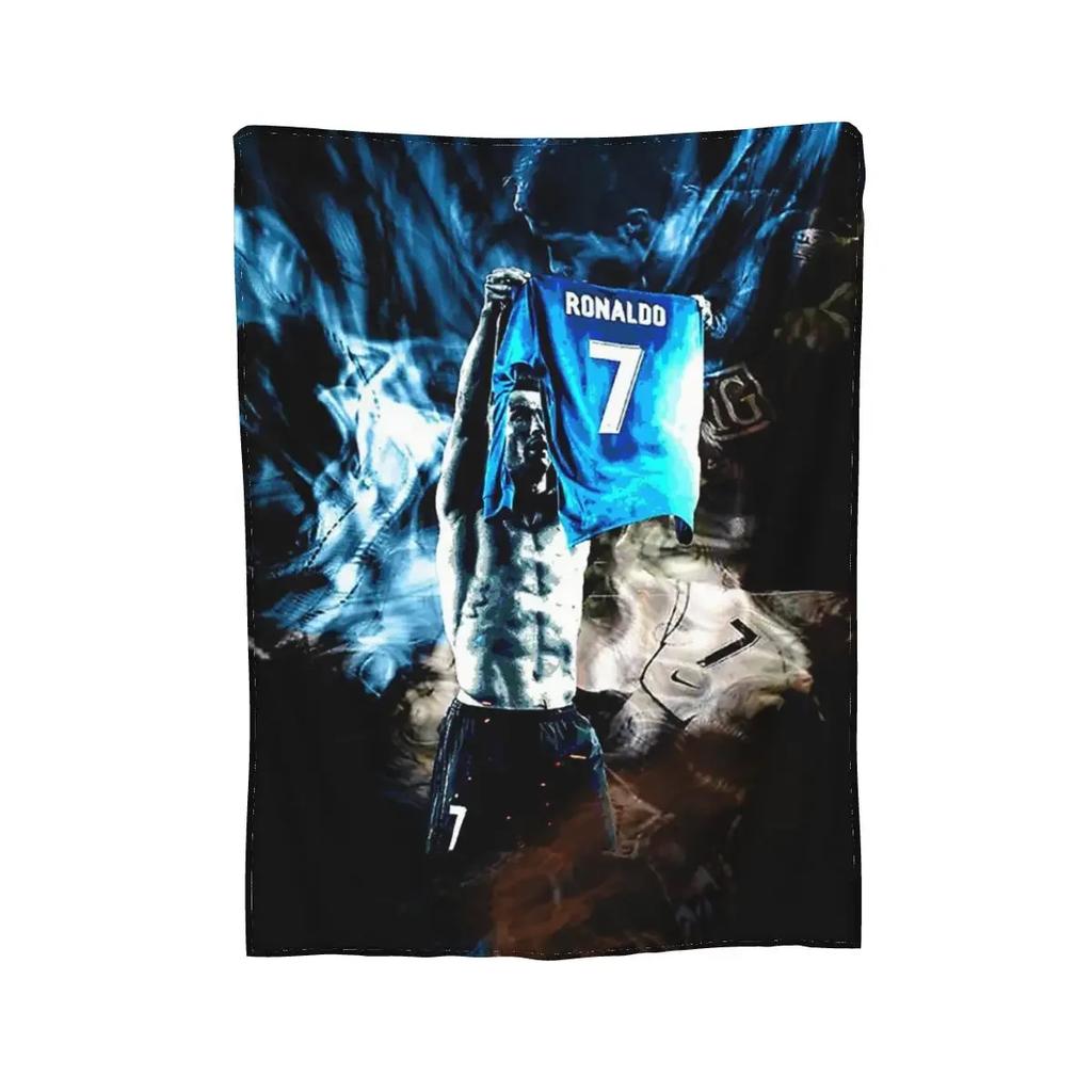 CR7 Cristiano Blanket Soft Warm Flannel Throw Blanket Bedspread for Bed Living Room Picnic Travel Home Sofa