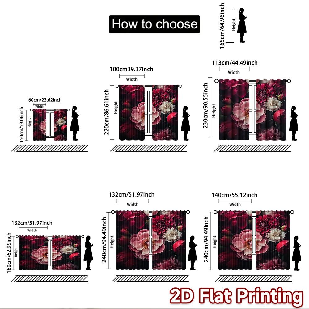 2D плотный Фон для Фотосъемки Фон для Фотосъемки Цветущие Цветы на Темном 100% Полиэстер Декорации для Вечеринки Использование для Фото