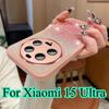 Блестящий защитный чехол для объектива камеры с блестками для Xiaomi 15 Ultra, мягкий силиконовый чехол для телефона Xiaomi 14 Ultra 14T Pro
