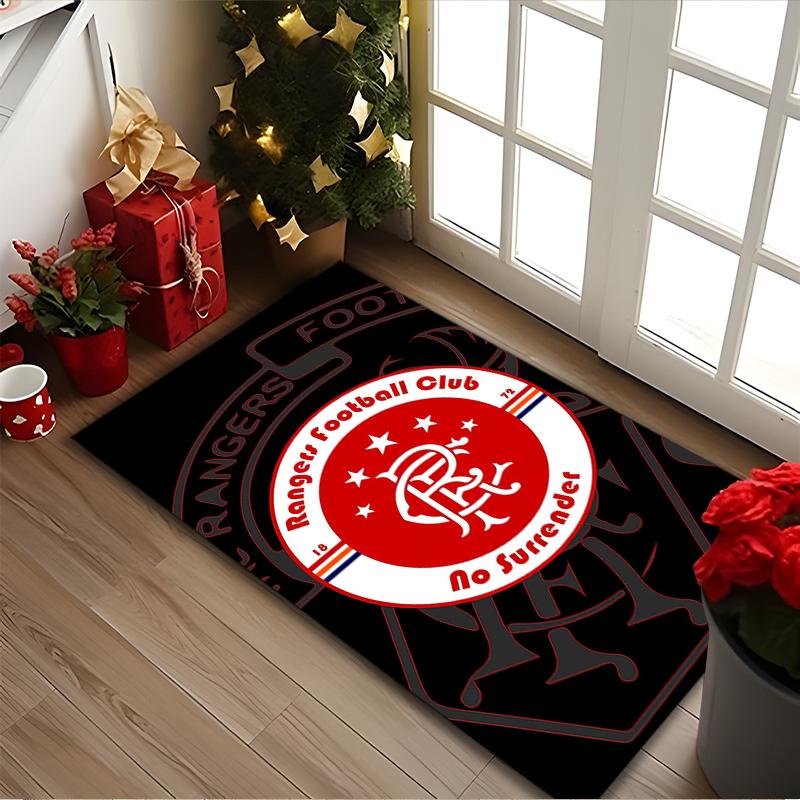 Rangers FC Carpet, Non-slip Office Chair Rug, Digital Print Home Area Rug, Unique Festival Decorations