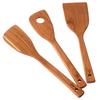 Kamoshika Douguten Sakura Wooden Spatula Set of 3, Wooden Kitchen Tools for Stir-frying, Spatula, and Turner, Made In Japan