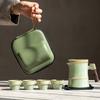 Kiln-changed Bamboo Joint Travel Tea Set, One Pot, Four Cups, Portable Outdoor Portable Tea Pot, Kuaike Cup, Water Cup, Coffee Cup