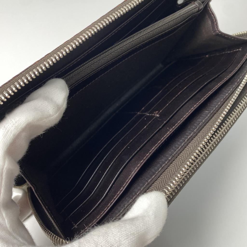 Used GUCCIPurse Brown Leather Mens