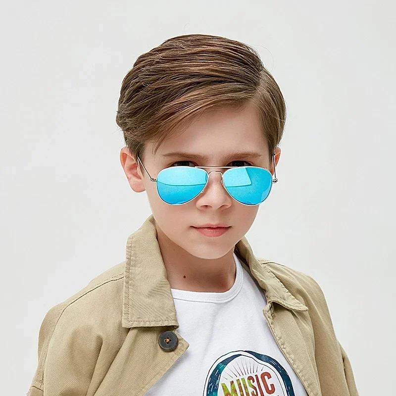 Classic Kids Polarized Sunglasses Fashion Children Pilot Sun Glasses Metal Frame Girls Outdoors Goggle Glasses Uv400