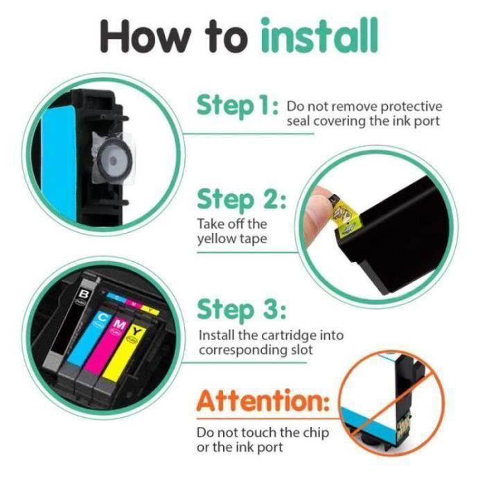 Licai 10 картриджей с чернилами для Epson 603 XL Совместимые для Epson Expression Home XP-3100 XP-4100 XP-2100 XP-2105 XP-3105 XP-4105