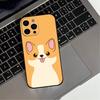 Милый корги Собака Чехол для телефона Для iPhone 17,16,15,14,13,12,11 Plus,Pro Max,XS,Мягкий силиконовый Черный чехол