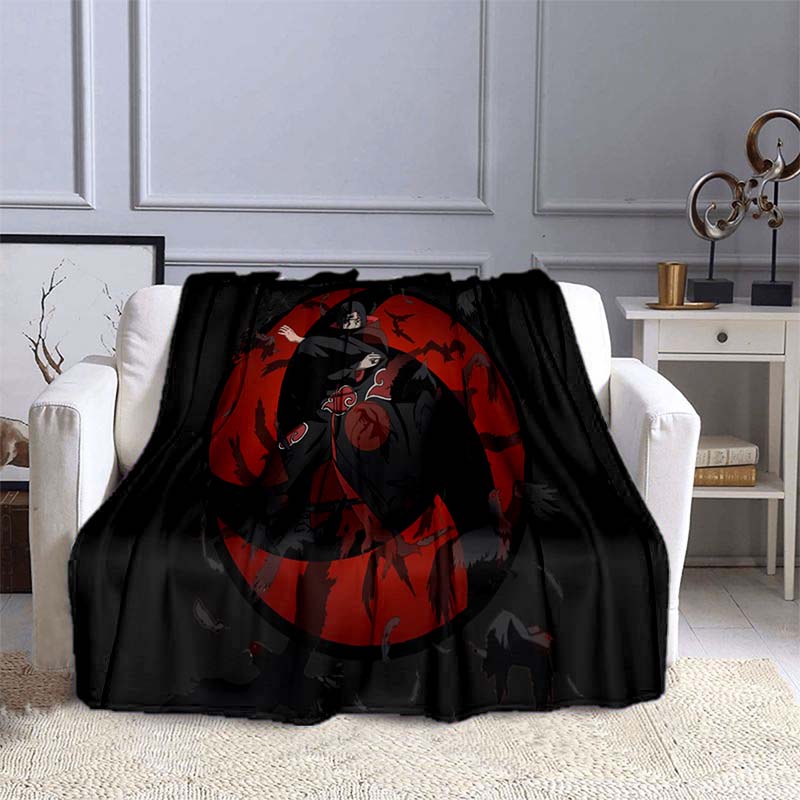 Cartoon Naruto 3D Printed Flannel Blanket for Beds Hiking Picnic Fashionable Bedspread Throw Blanket 30 Styles