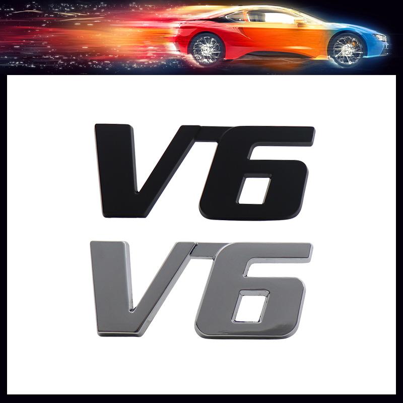 3D Премиум V6 V 6 Спорт для автомобиля Капот Двигателя Крыло багажник Хвост Задний Декаль Эмблема Значок Наклейка