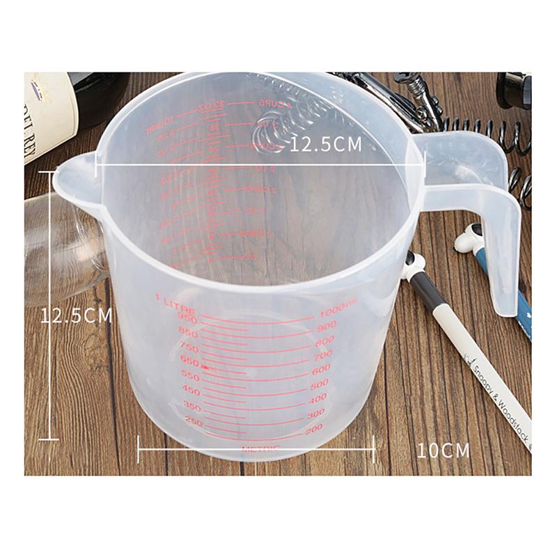 3 шт. наборы мерных стаканов для выпечки жидкости ПВХ мерный стакан для измерения объема кухонные инструменты для выпечки градуированные мерные стаканы