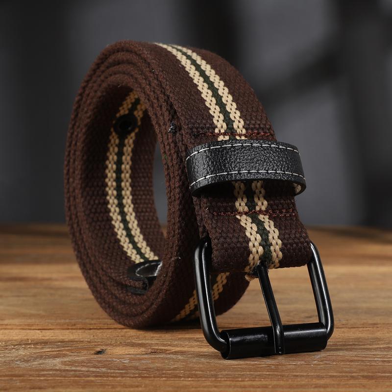 Extended Canvas Belt Suitable for Men's and Women's Casual Workwear Vintage Belts and Jeans Belts
