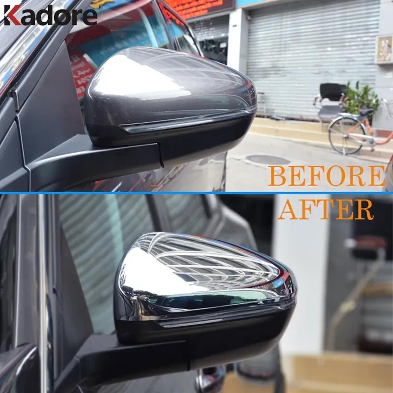 For Peugeot 3008 GT 2016-2018 Carbon Fiber Car Door Rearview Mirror Cover Trim Side Wing Mirrors Cap Shell Accessories