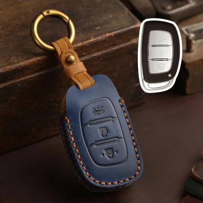 Кожаный держатель чехол защитный для автомобильного ключа Hyundai Ix25 I10 Ix35 Mistra 2013-2018 Аксессуары для брелока