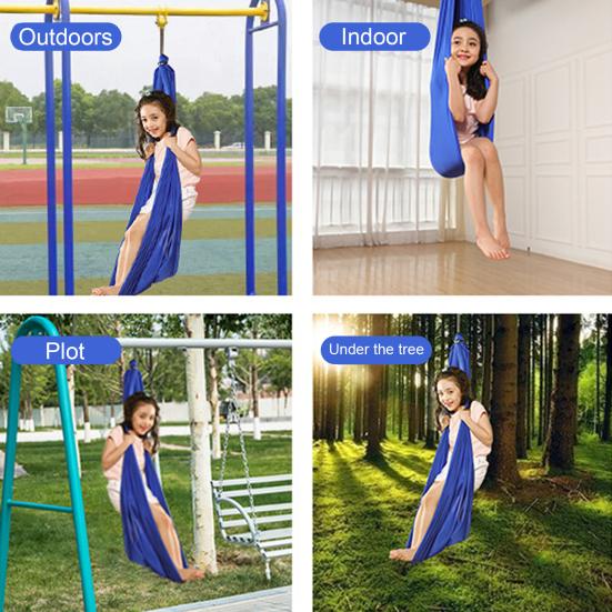 1 комплект терапевтических качелей для дома и улицы, подвесной гамак для йоги, кресло для занятий, для детей и взрослых, для людей с особыми потребностями, для сенсорных качелей