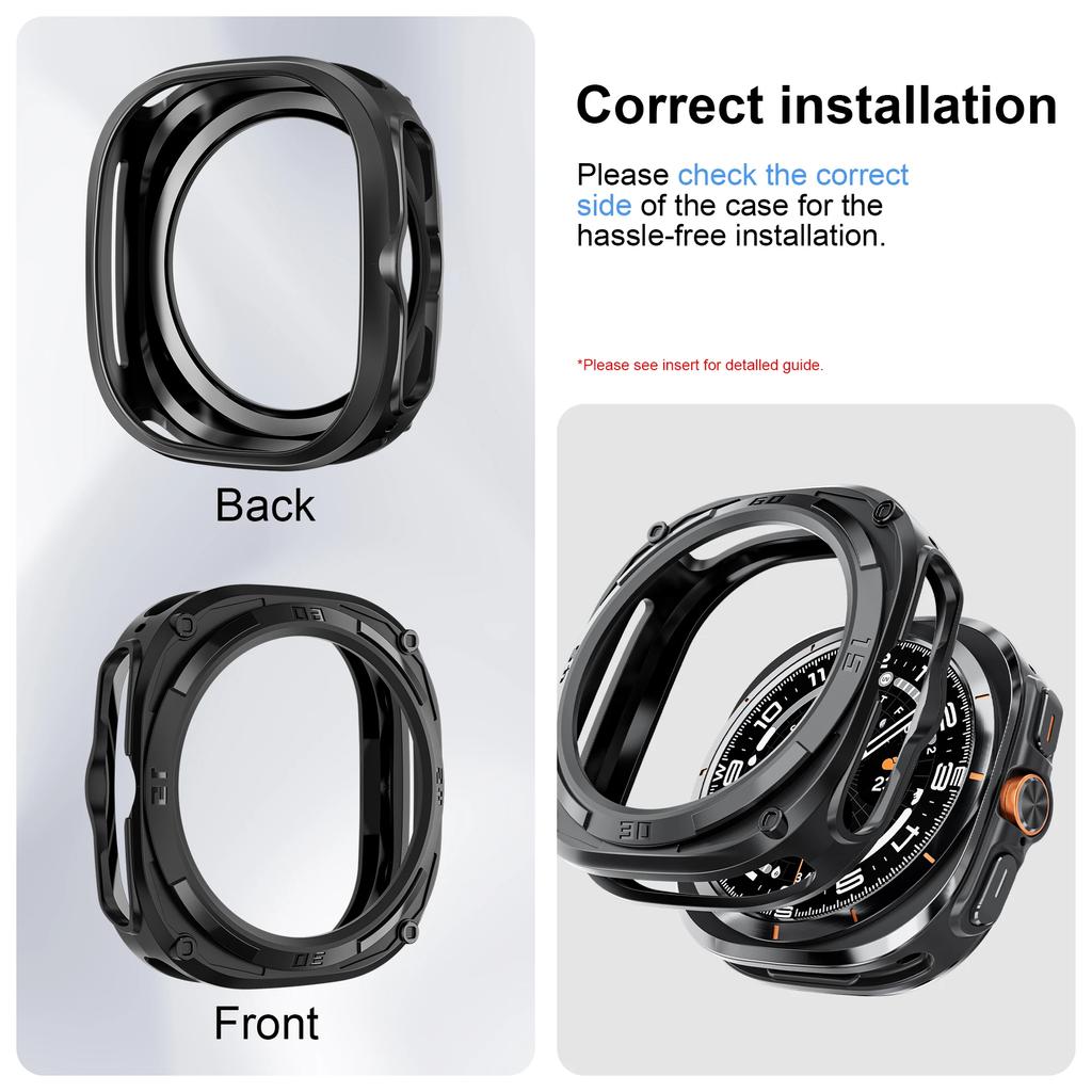 Защитная пленка для Samsung Galaxy Watch Ultra Case 47 мм Аксессуары Жесткая рамка для ПК Защитный бампер Чехол для Galaxy Watch Ultra