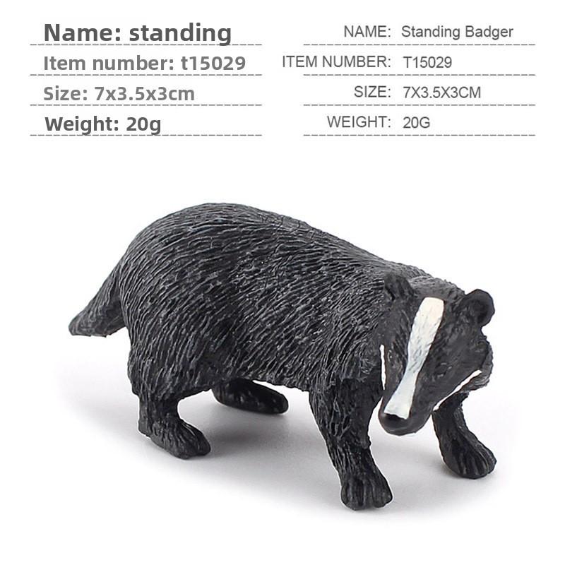 Pvc Miniature Animal Deer Badger Models Set For Childrens Education And Nature Enthusiasts