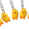 Small Gift Cute Little Yellow Duck Cartoon Key Chain Keychain Pendant Key Rings