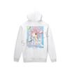 Shugo Chara Hinamori Amu Back Print Zip Hoodie Women's L Size