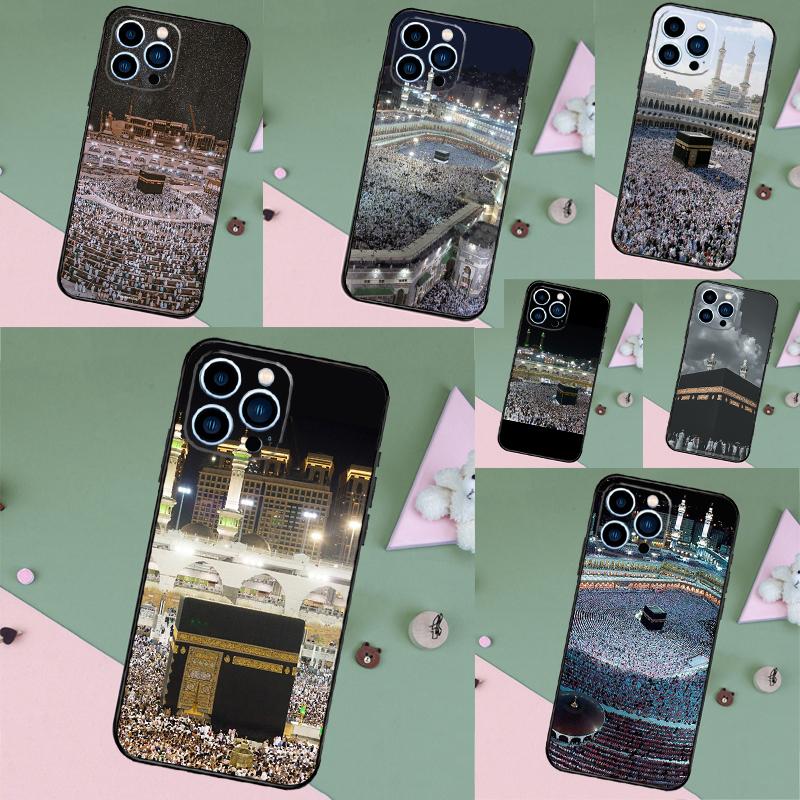 Исламские Мусульманские Паломники в Мекке Чехол Для iPhone 17 Pro Max 16 14 13 12 11 15 Pro Max Plus 12 13 Mini 16e 17 Air Задняя Крышка