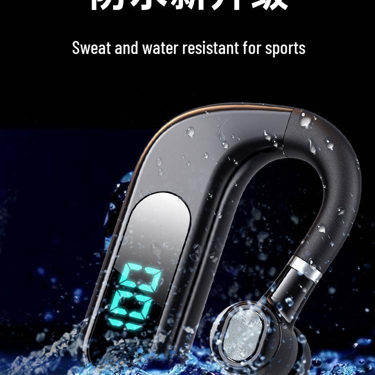 2025 Bluetooth Earphone: Long Battery Life, Wireless Single Ear Hook, HD Call for Drivers