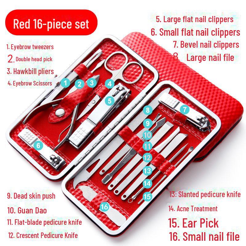 Набор из щипчиков и ножниц из нержавеющей стали для ухода за руками и ногами