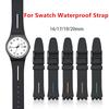 Silicone Watch Band 16mm 17mm 19mm 20mm for Swatch Waterproof Colorful Rubber Strap Men Women Sport Band Accessories Bracelet