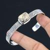 Trillion Dendrite Tiger Gemstone 925 Sterling Silver Engagement Bangle Jewelry