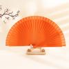 Props Decoration Colorful Chinese Style Folding Fan Wood Folding Fans Spanish Fan Wooden