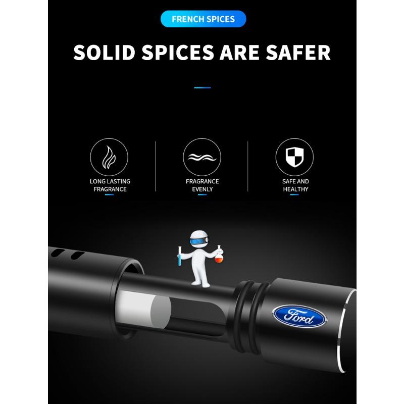 Автомобильный аромаклипса на воздуховод, автомобильный парфюм для воздуховода, твердый парфюм для Ford Focus 2 3 MK2 MK3 Fiesta Mondeo Kuga Ecosport C-Max, автоаксессуары