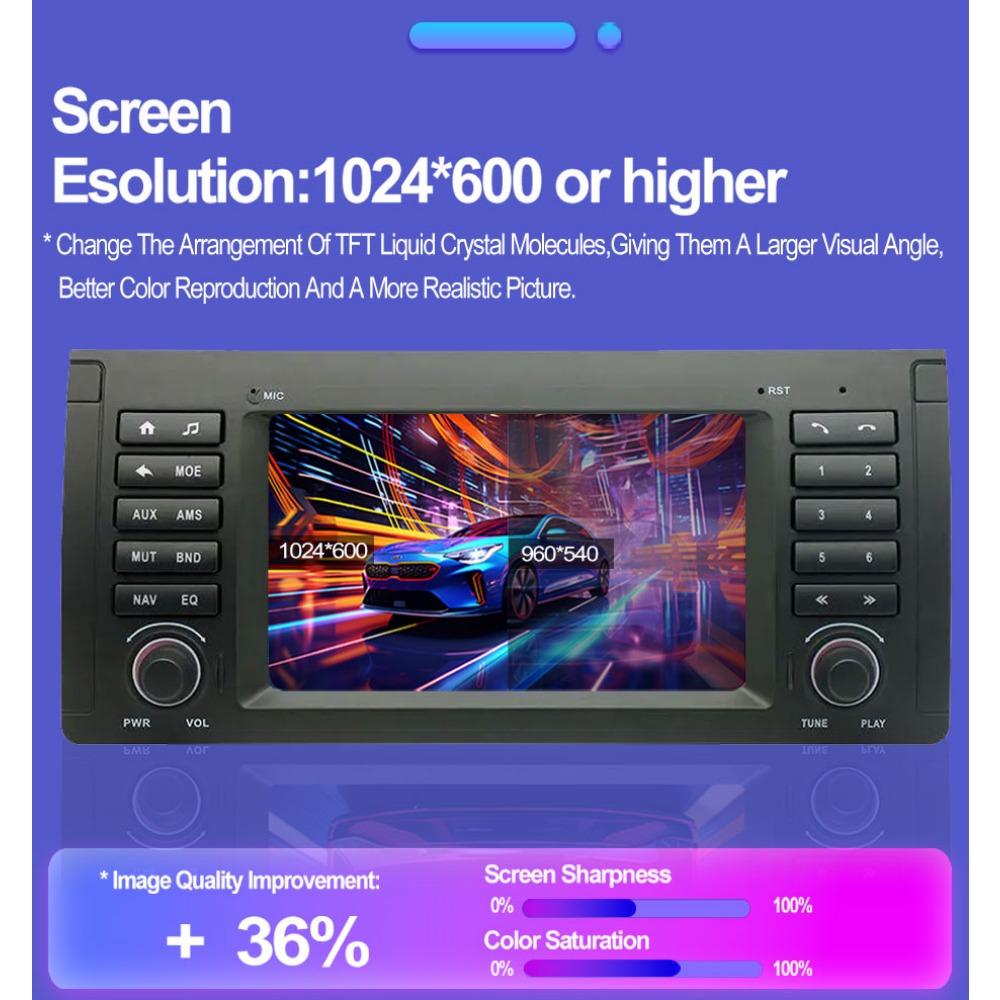 Car Radio Multimedia Player For BMW X5 E53 E39 M5 E38 1996-2007 2 Din Android Carplay GPS Autoradio 2+32GB