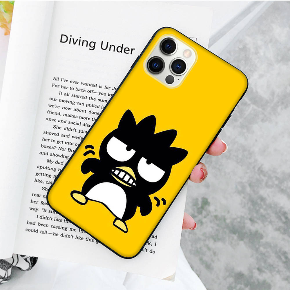 JZ13 Черный мягкий чехол Badtz-maru для OPPO Reno 8 6 5 4 Pro Plus Find X3 A17 A3 A31 A38 A40 A53 A54 A55 A74 A76 A78 A77 A80 A94 A95 A96 Lite