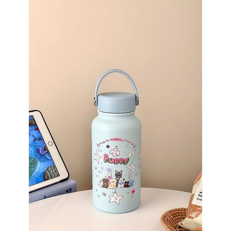 German Canim Kalse Cute Cartoon Large Capacity Vacuum Cup Female New Arrival Handheld Cup Portable Water Kettle