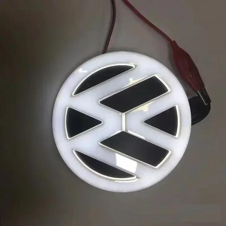 Для VOLKSWAGEN VW 11 см Светодиодная Наклейка-Значок на Переднюю и Заднюю Решетку Автомобиля Для VW Polo Golf Jetta Beetle CC Tiguan Touran Passat MK7 MK5 B5