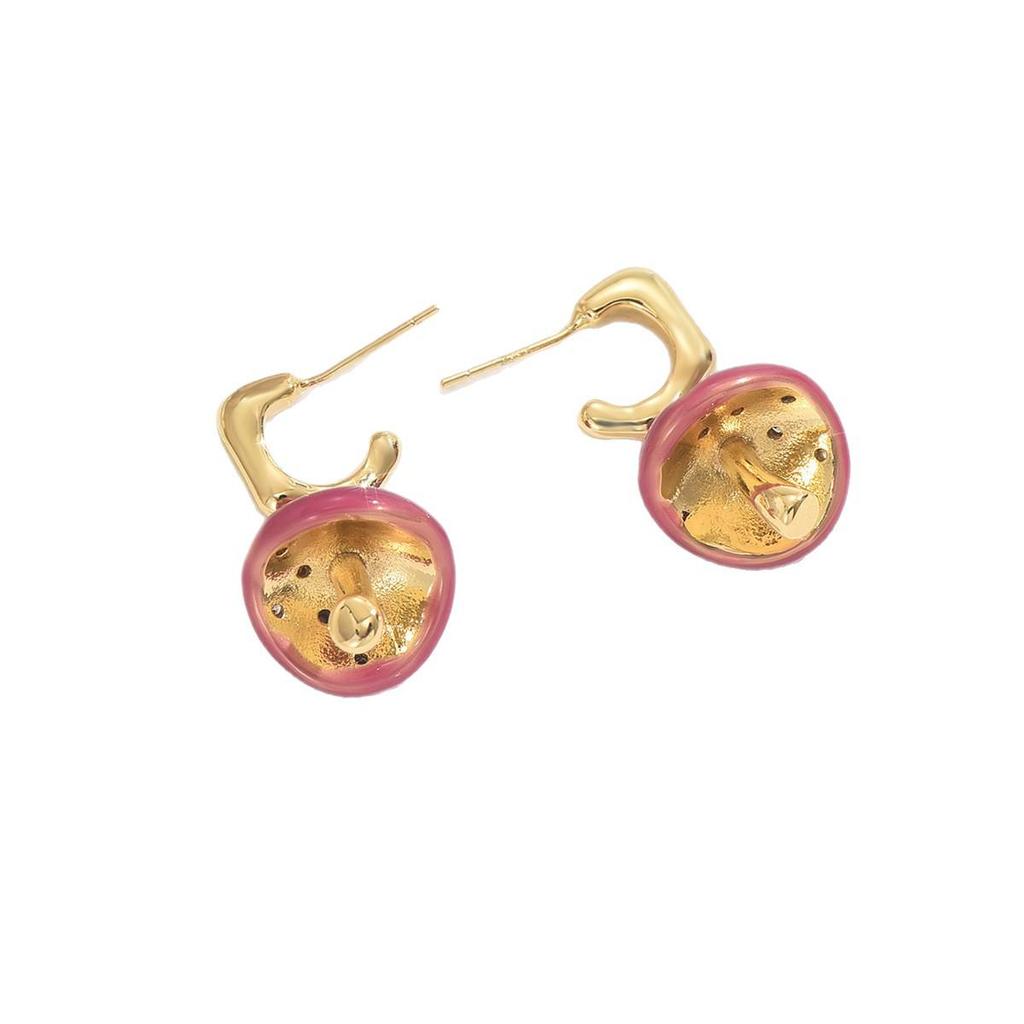 Корейские минималистичные серьги-грибочки: Милые, Универсальные и Изысканные Аксессуары в Пасторальном Стиле