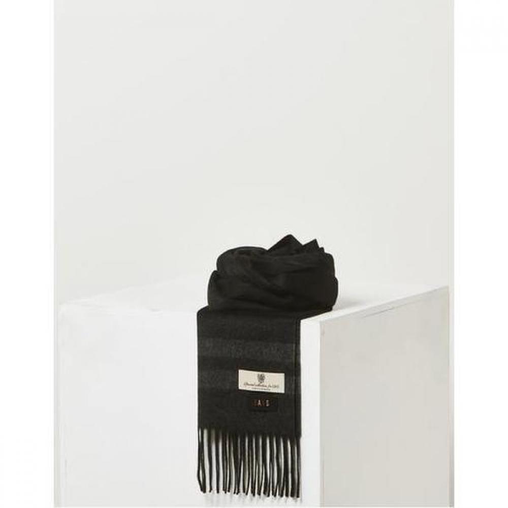 Daks Unisex Cashmere 100 Scarf Black Check Dbmu5f913g3