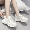 Fashion Dad Shoes Women's 2025 New Spring and Autumn Versatile Thick-soled Hong Kong Style Shoes Popular Small Sneakers
