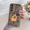 Мультяшный чехол для телефона с капибарой для Samsung Galaxy A14 A13 A15 A23 4G A34 A33 A53 A25 A24 A54 A73 A55 5G A11 Мягкая крышка