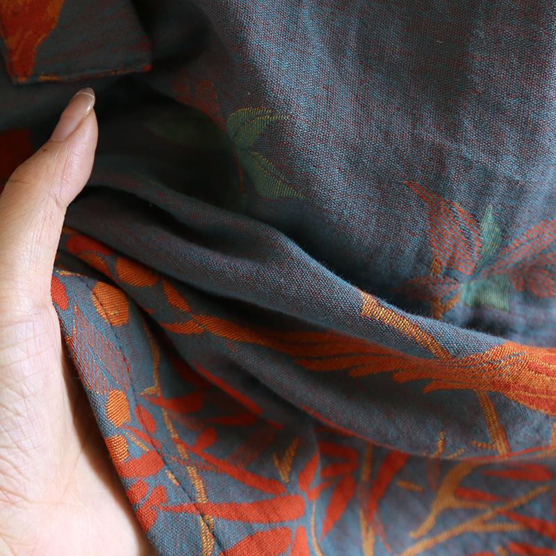 Женская юката из жаккардового хлопка в стиле ретро: Легкая ночная рубашка и пижама в стиле кимоно на весну/осень.