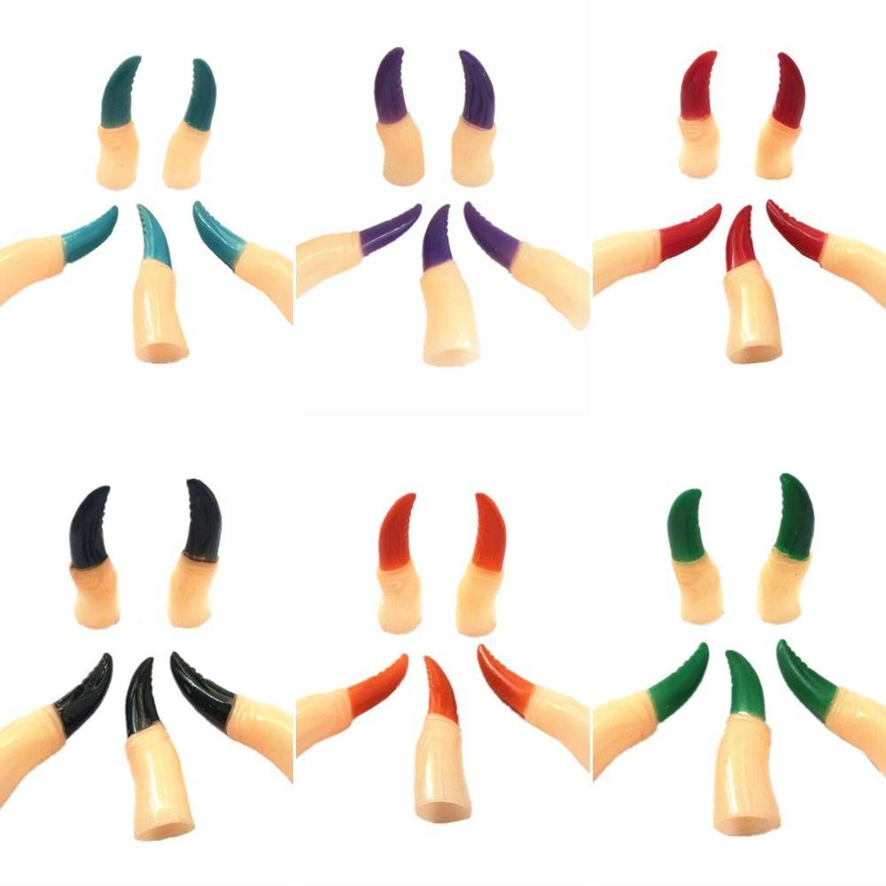 5 шт./набор Поддельные пальцы Зомби Ведьма Поддельные пальцы Страшные Хэллоуин Накладки на пальцы Косплей Вечеринка Принадлежности