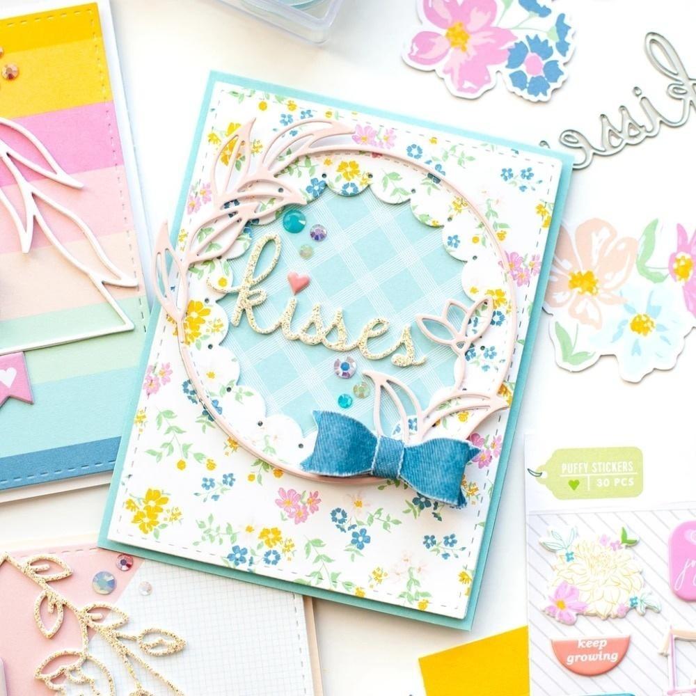 Гирлянда Круглая рамка Металлические вырубные штампы Трафарет для DIY Скрапбукинга Фотоальбом Тиснение Бумажные карточки Поделки Вырубки